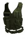 GILET TACTIQUE 8 POCHES AVEC HOLSTER ET CEINTURON MILTEC OD