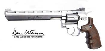 REVOLVER DAN WESSON SILVER 8 POUCES  CO2