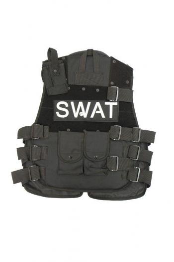 GILET TACTIQUE SWAT NOIR TOP TACTICAL