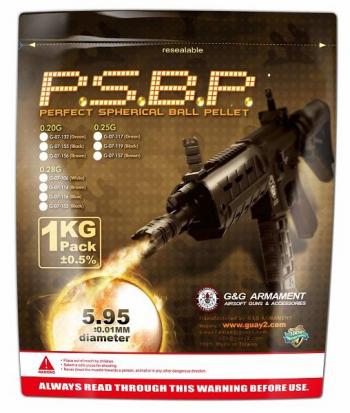 BILLE 5.95 +- 0.01 EN 0.20 G G&G ARMEMENT EN SACHET DE  1 KILO