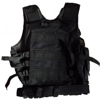 GILET TACTIQUE 8 POCHES AVEC HOLSTER ET CEINTURON MILTEC