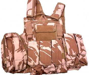 VESTE TACTIQUE CIRAS 10 POCHES CAMO DESERT